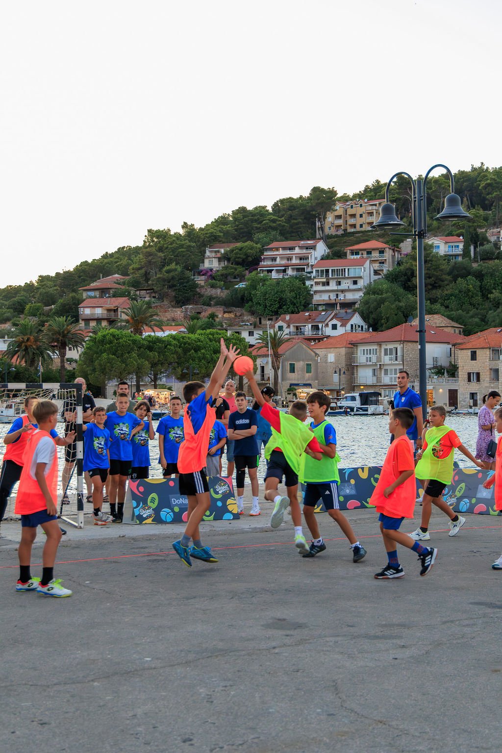 Handball activity by the sea in Jelsa