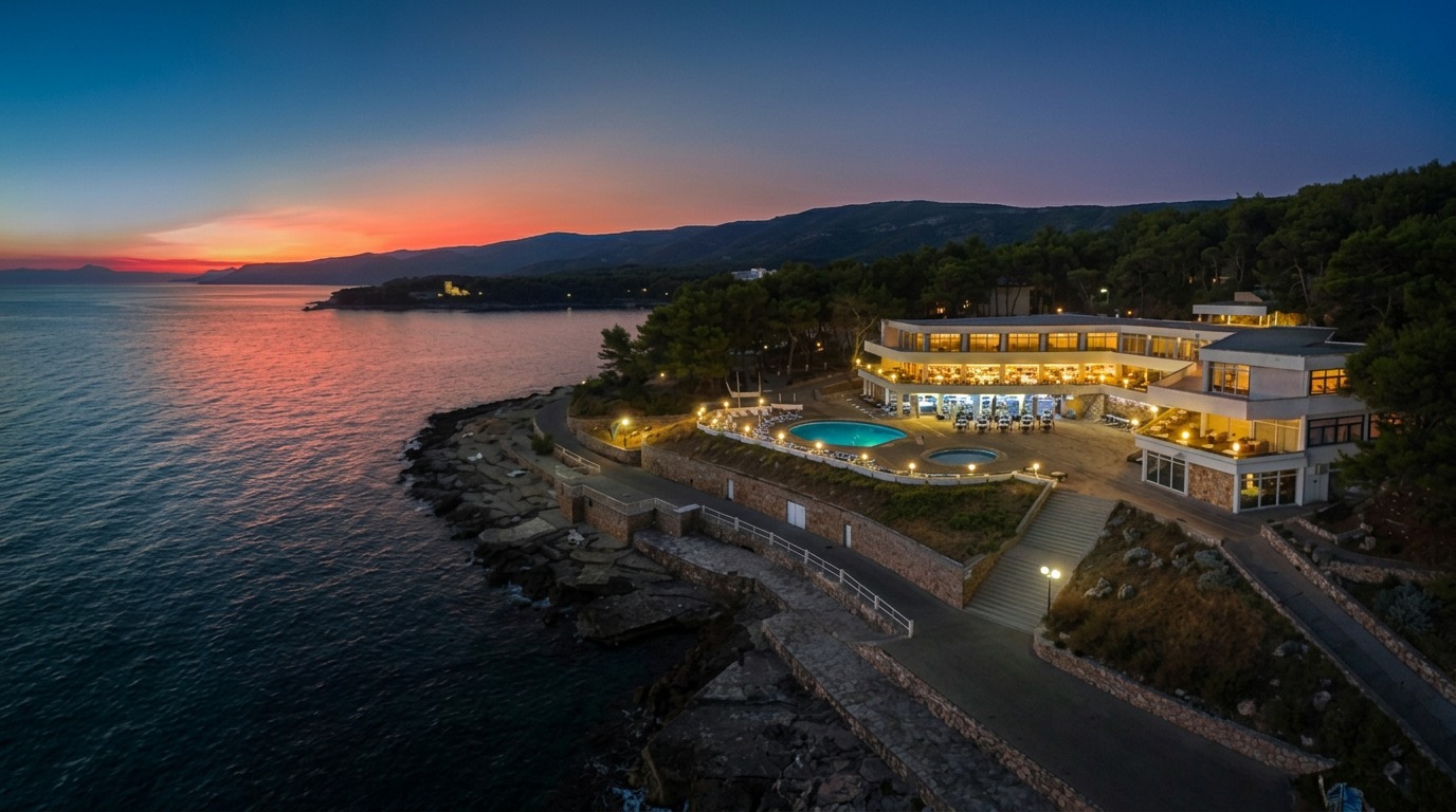 Fontana Resort at sunset